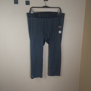 NoBull Pants Mens Compression 3/4 Tight Workout Cross Fit in Gray Size XXXL